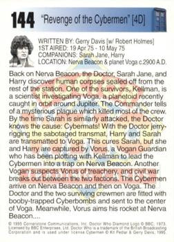 Doctor Who Cornerstone 1995 Adventures 144 "Revenge of the Cybermen" [4D]