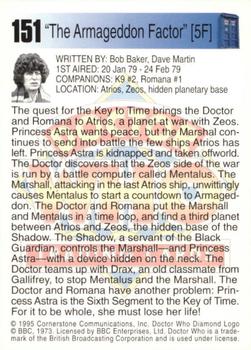 Doctor Who Cornerstone 1995 Adventures 151 "The Armageddon Factor" [5F]