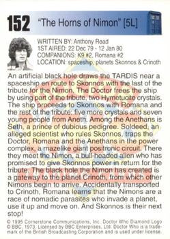 Doctor Who Cornerstone 1995 Adventures 152 "The Horns of Nimon [5L]