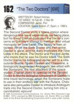 Doctor Who Cornerstone 1995 Adventures 162 "The Two Doctors" [6W]