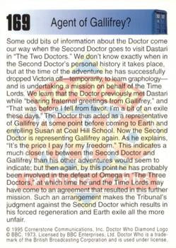 Doctor Who Cornerstone 1995 The Doctors 169 Agent of Gallifrey?