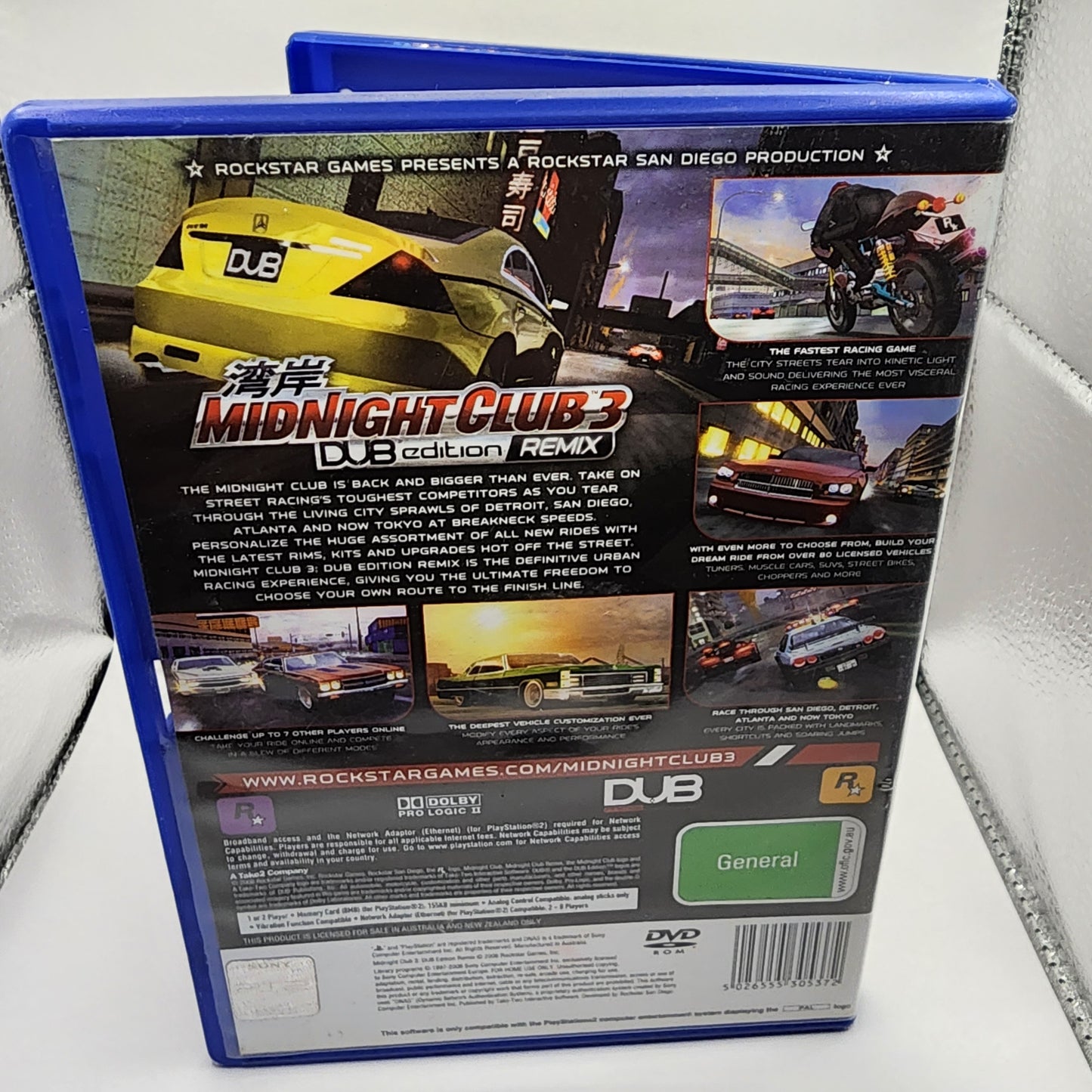 Midnight Club 3: DUB Edition Remix PS2