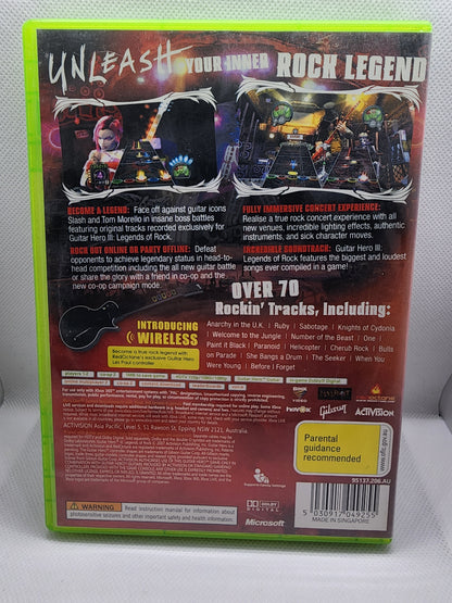 Guitar Hero 3 Legends of Rock Xbox 360