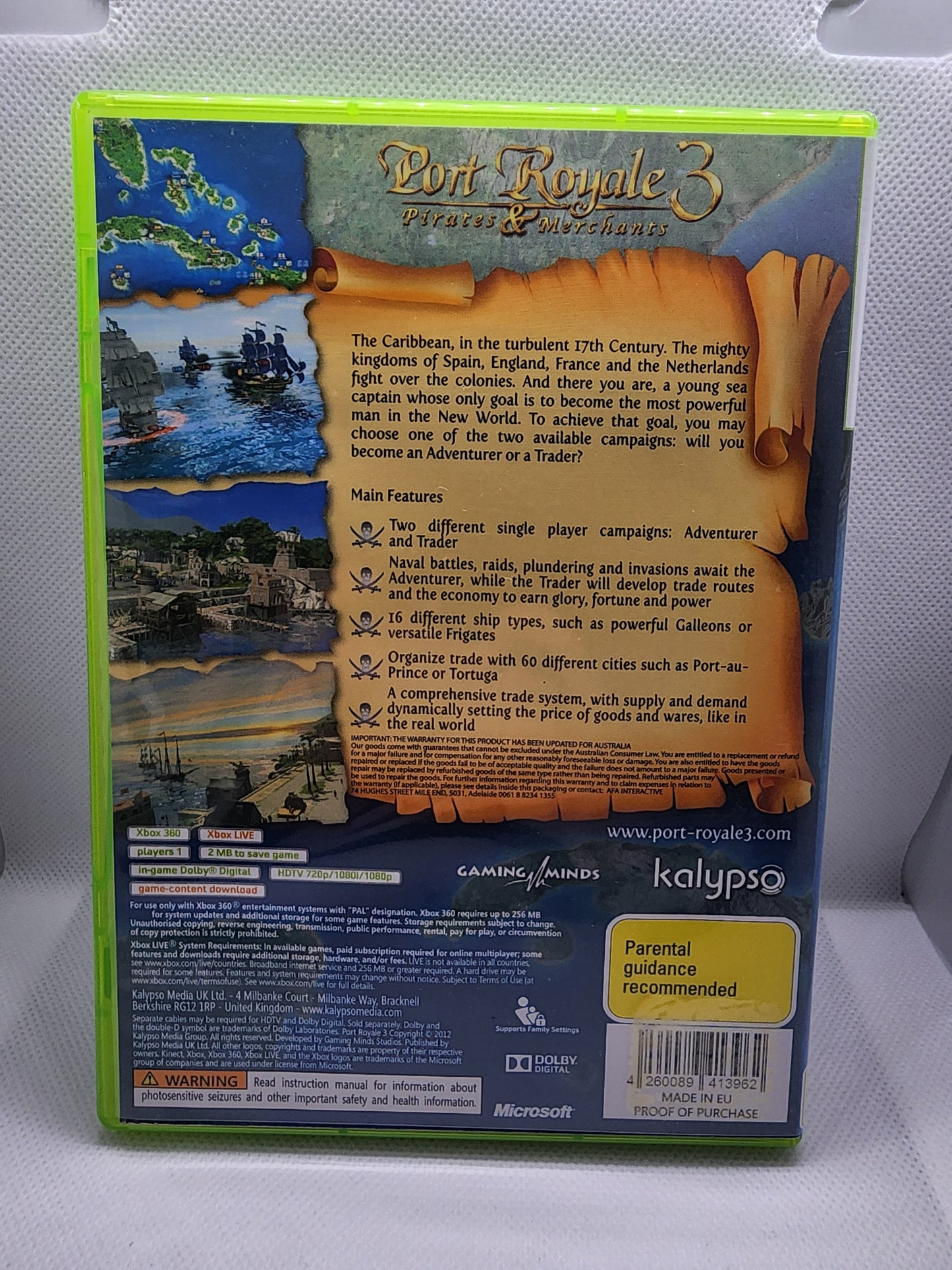 Port Royal 3 Pirates & Merchants Xbox 360 Complete