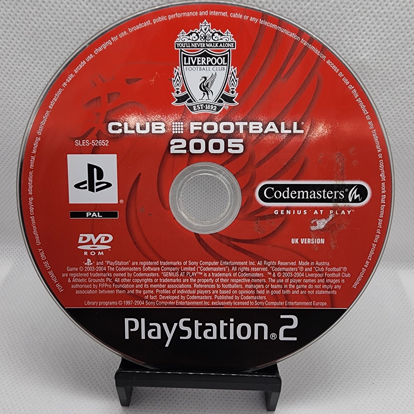 Club Football: Liverpool 2005 PS2 (Disc Only)