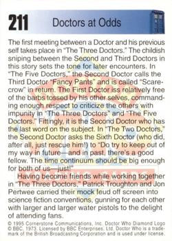 Doctor Who Cornerstone 1995 The Legend 211 Doctors ad Odds