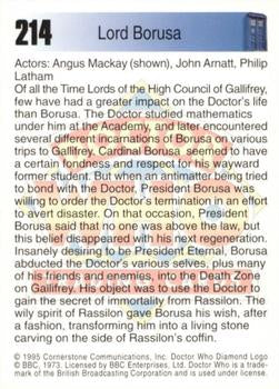 Doctor Who Cornerstone 1995 The Legend 214 Lord Borusa