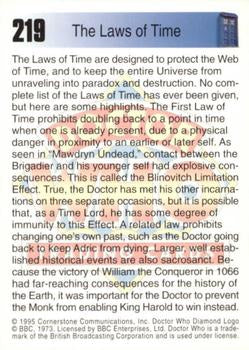 Doctor Who Cornerstone 1995 The Legend 219 The Laws of Time