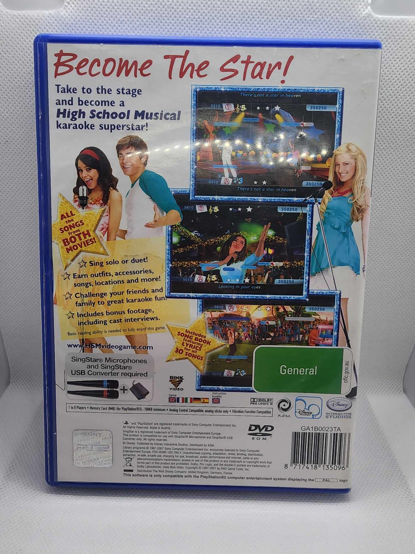 Disney High School Musical Sing It! Complete PS2