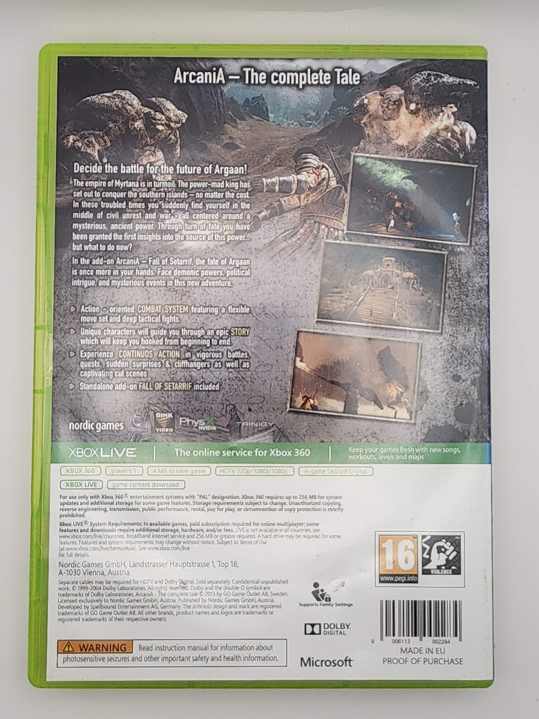 Arcania The Complete Tale Xbox 360