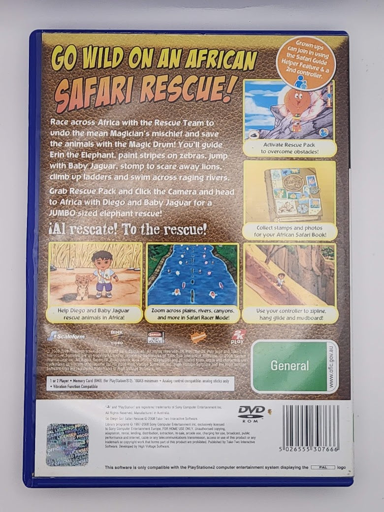 Go Diego Go! Safari Rescue Complete PS2