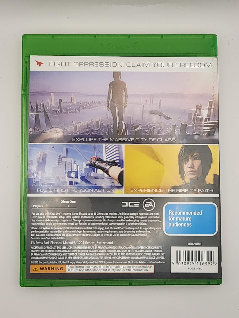 Mirrors Edge Catalyst Xbox One