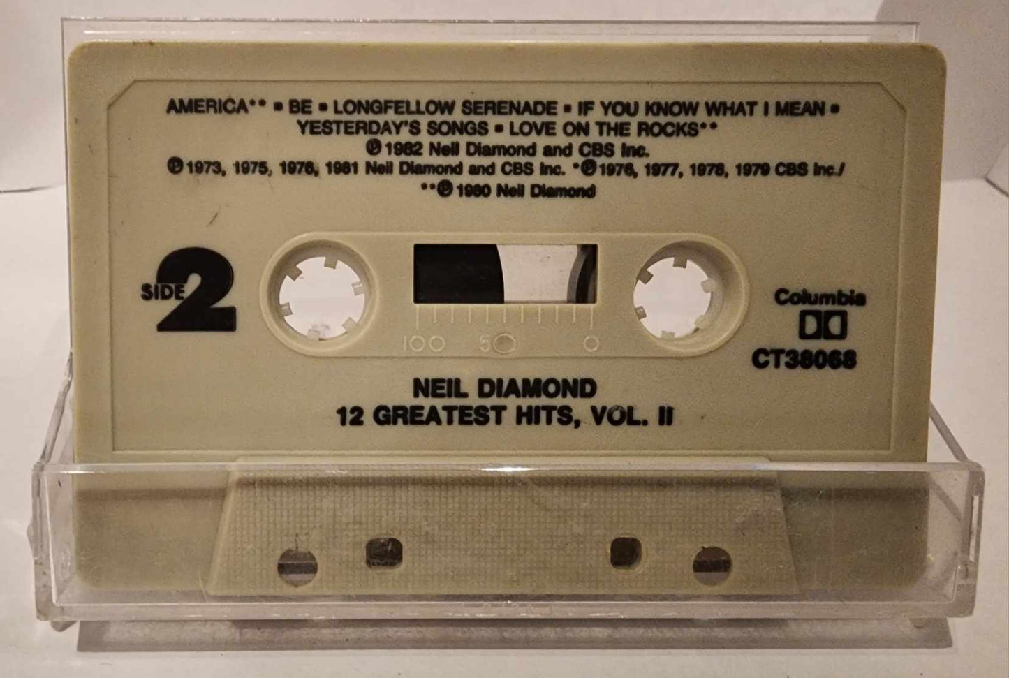 Neil Diamond Greatest Hits Cassette Tape