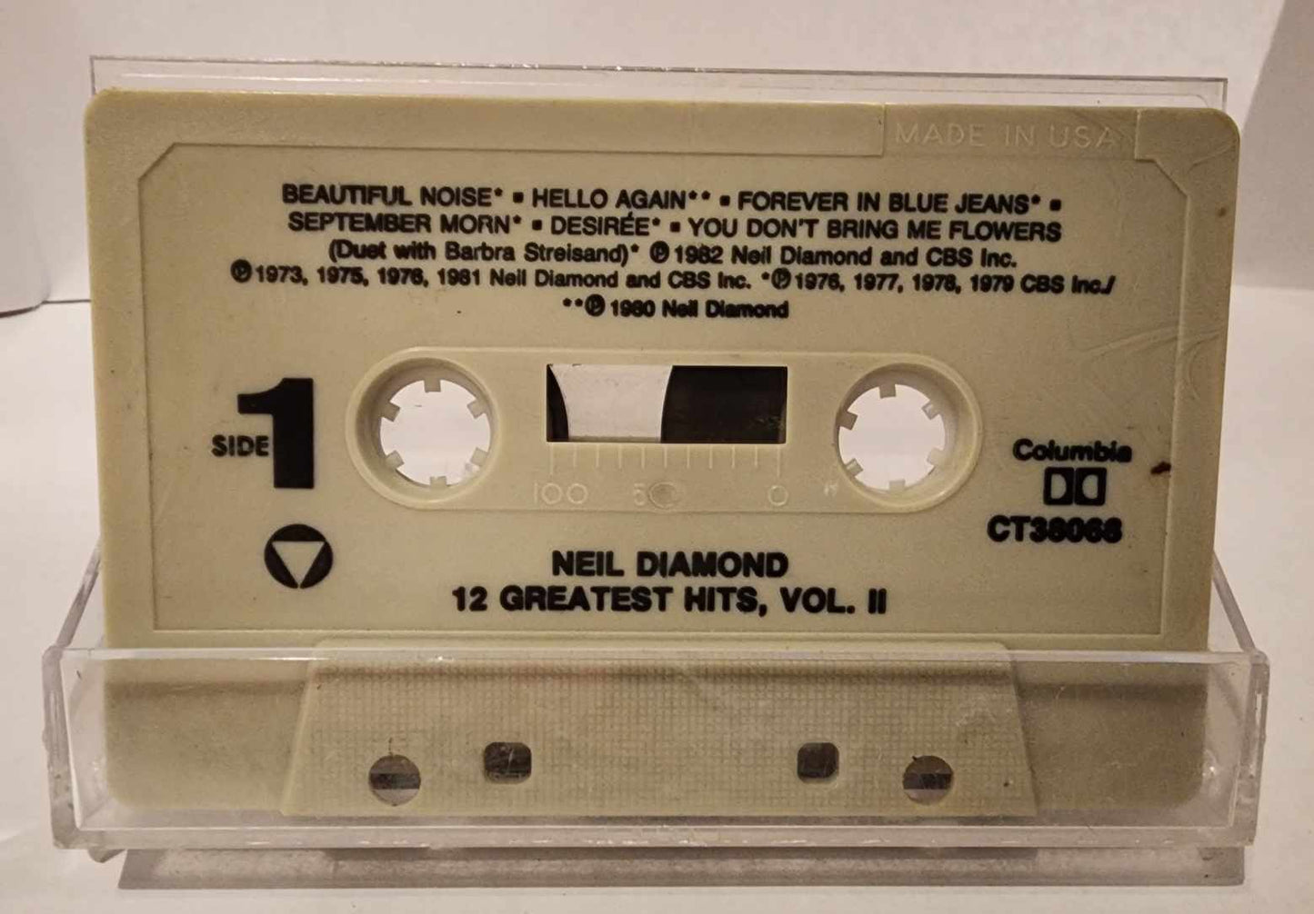 Neil Diamond Greatest Hits Cassette Tape