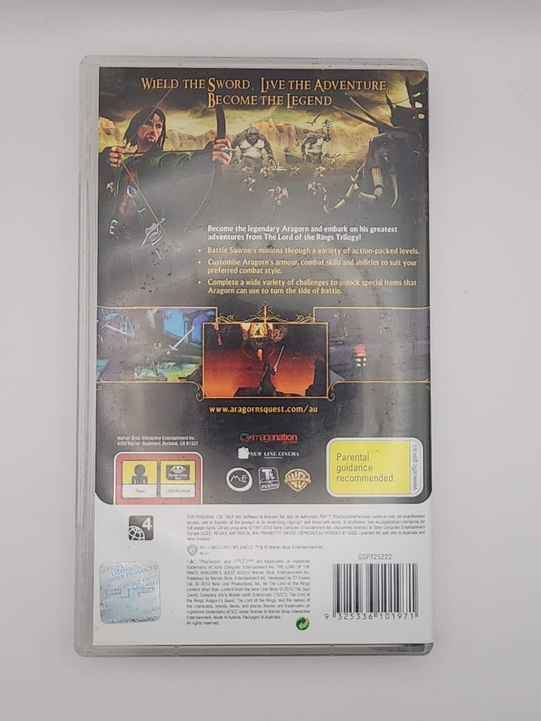 The Lord of The Rings Aragorn's Quest PSP